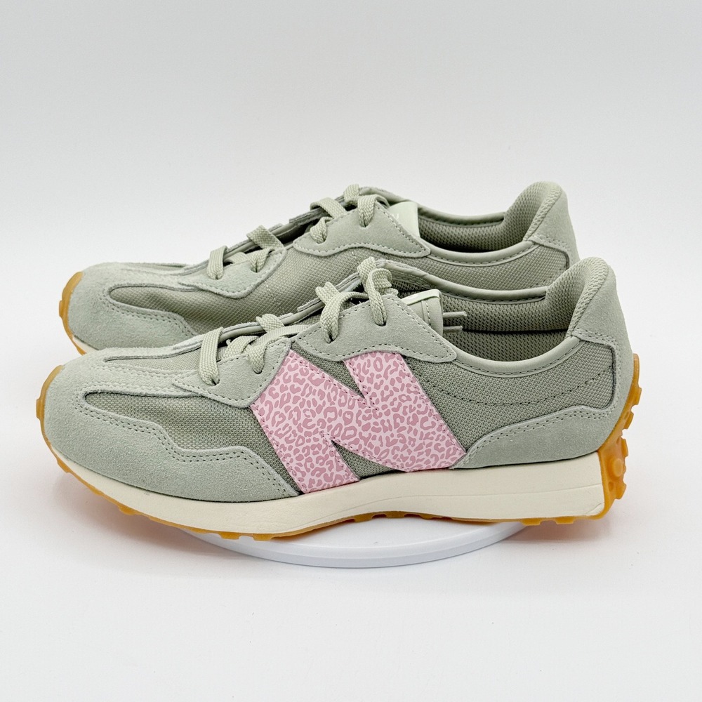 New Balance 327 Lifestyle Sneakers Size 5.5 Kids Pink Green GS327WT, NEW - Picture 4 of 10